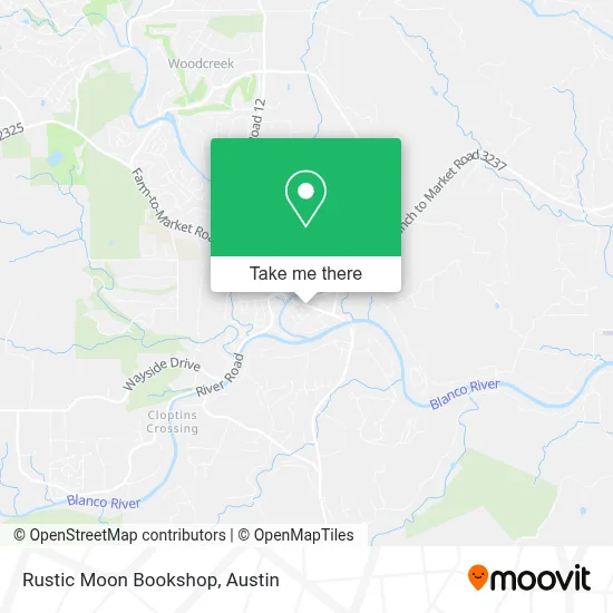 Rustic Moon Bookshop map