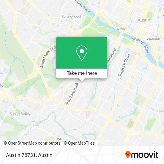 Austin 78731 map