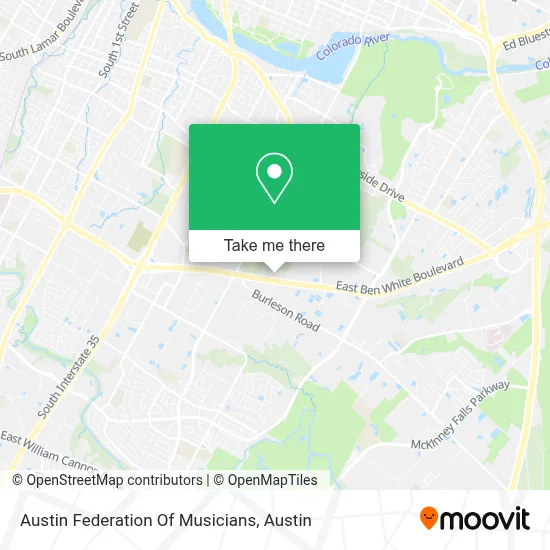 Austin Federation Of Musicians map