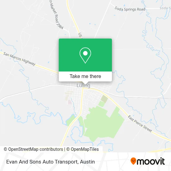 Evan And Sons Auto Transport map