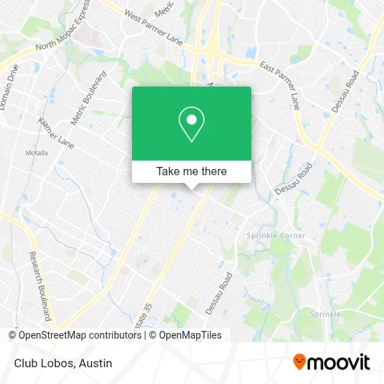 Club Lobos map