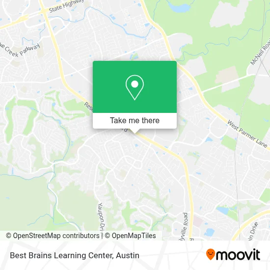 Best Brains Learning Center map