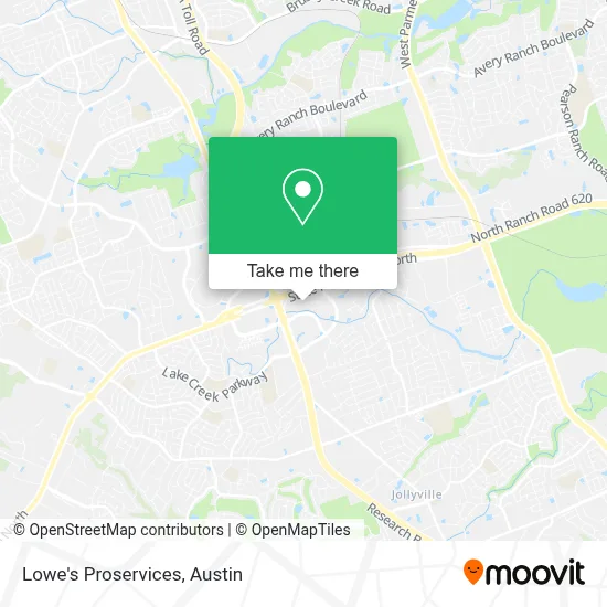 Lowe's Proservices map