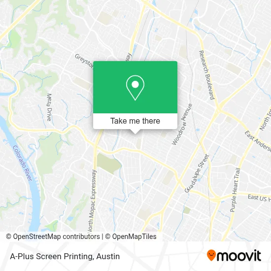A-Plus Screen Printing map