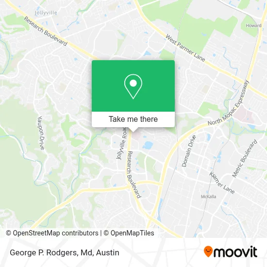 George P. Rodgers, Md map