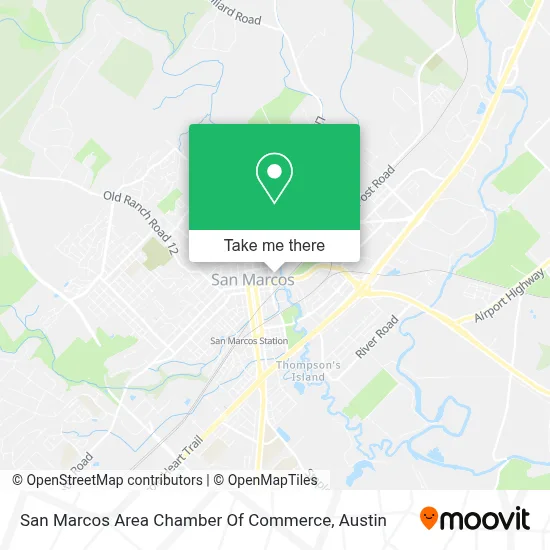 San Marcos Area Chamber Of Commerce map