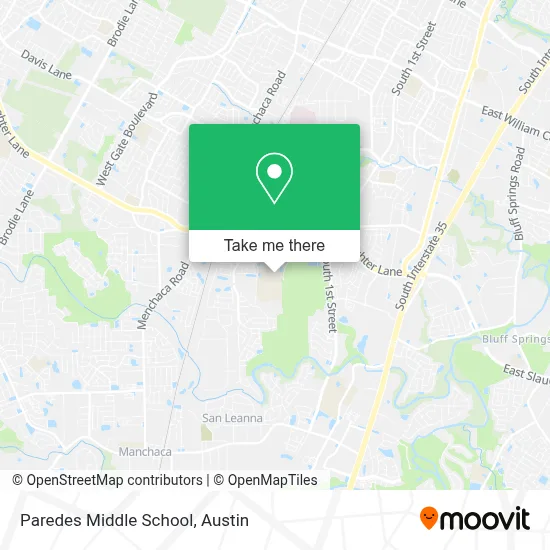 Paredes Middle School map
