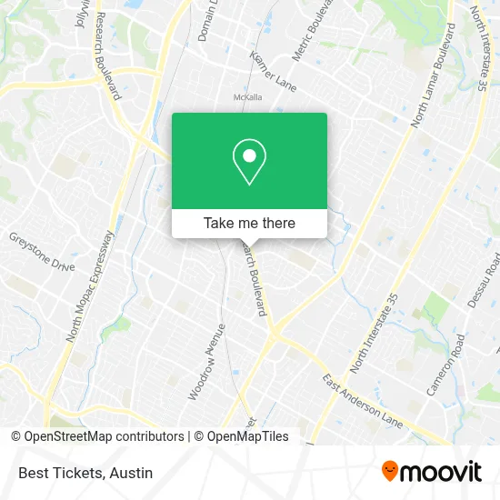 Best Tickets map