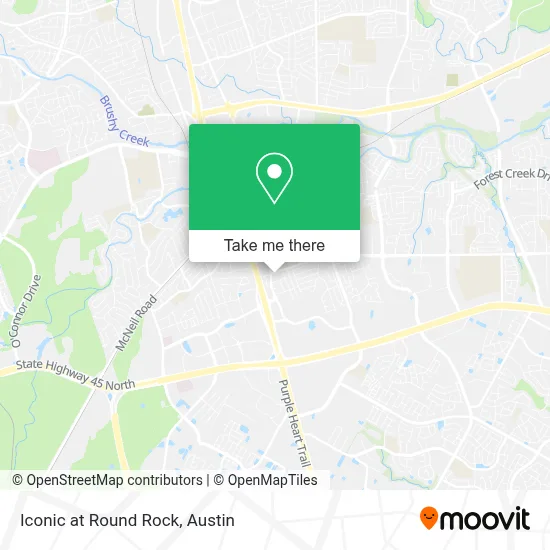 Iconic at Round Rock map