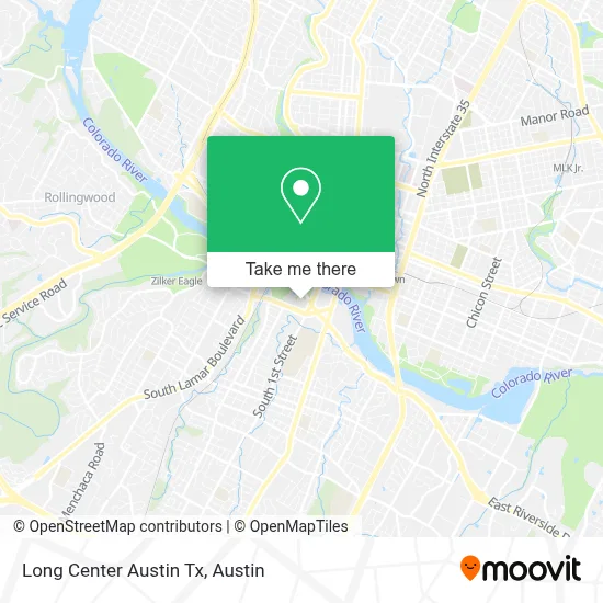 Long Center Austin Tx map