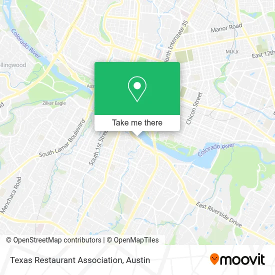 Texas Restaurant Association map