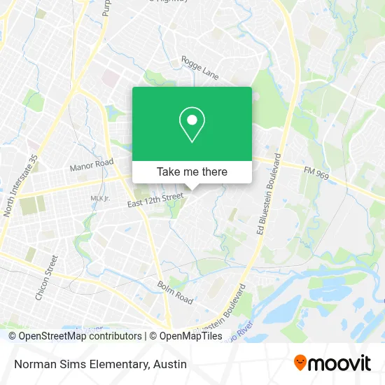 Norman Sims Elementary map