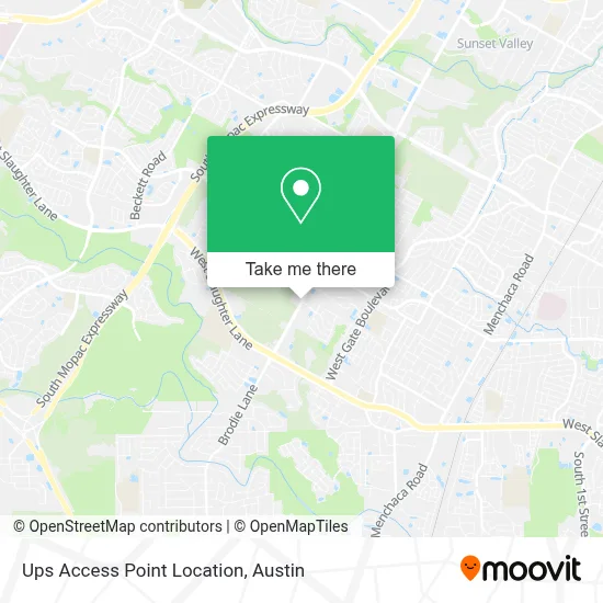 Ups Access Point Location map