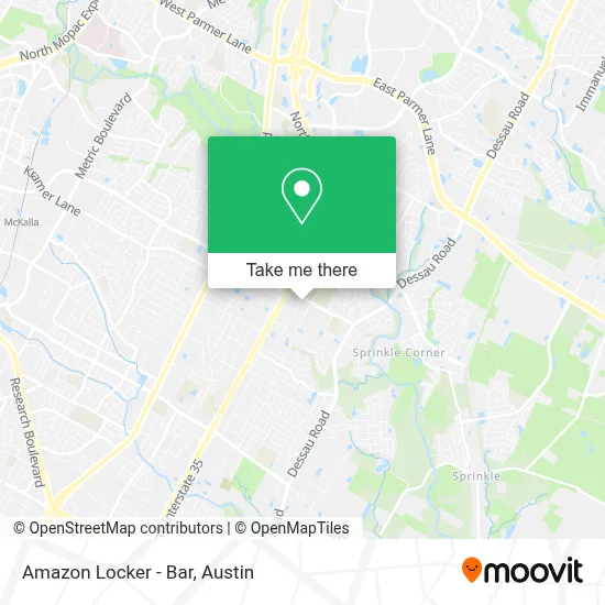 Amazon Locker - Bar map
