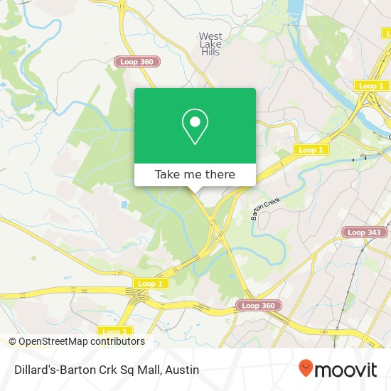 Mapa de Dillard's-Barton Crk Sq Mall