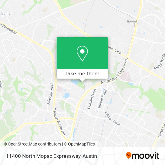 11400 North Mopac Expressway map