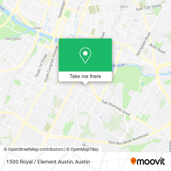 1500 Royal / Element Austin map