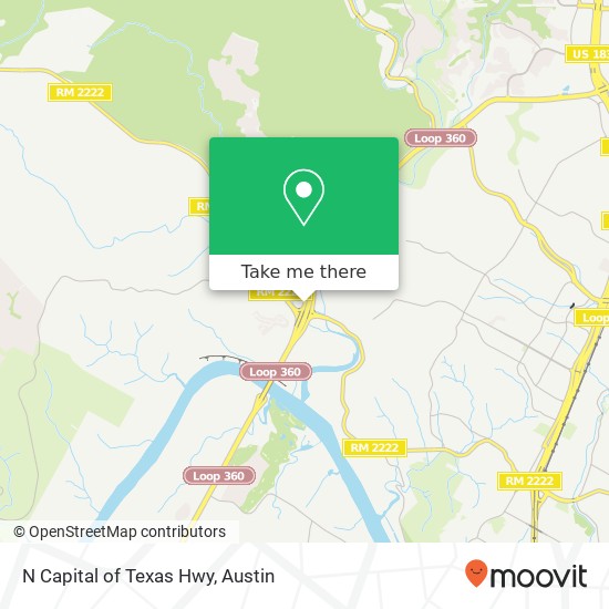 N Capital of Texas Hwy map