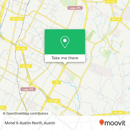 Motel 6-Austin North map