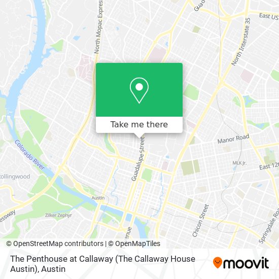 The Penthouse at Callaway (The Callaway House Austin) map