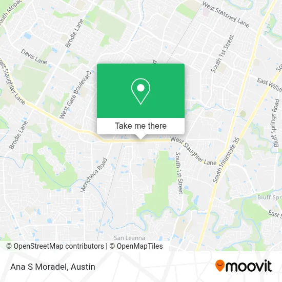 Ana S Moradel map