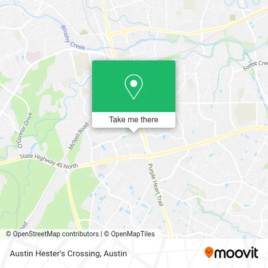 Austin Hester's Crossing map