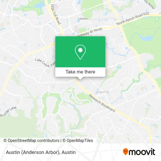 Austin (Anderson Arbor) map