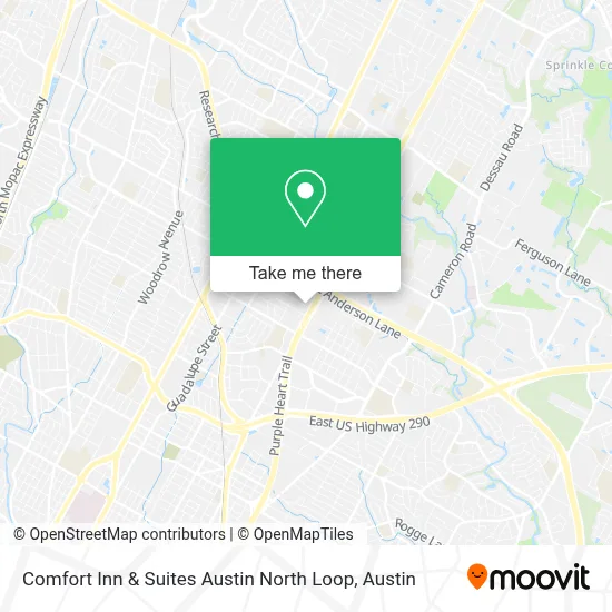 Comfort Inn & Suites Austin North Loop map