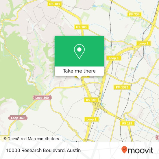 Mapa de 10000 Research Boulevard