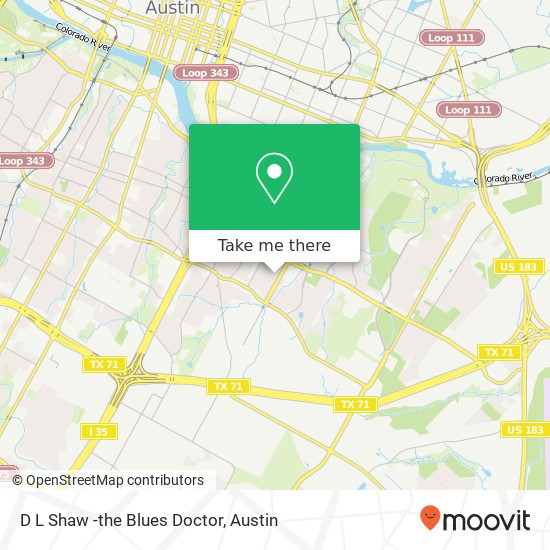 Mapa de D L Shaw -the Blues Doctor