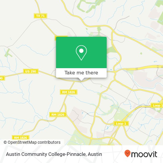 Austin Community College-Pinnacle map