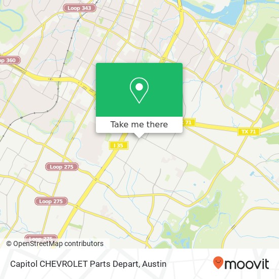 Mapa de Capitol CHEVROLET Parts Depart