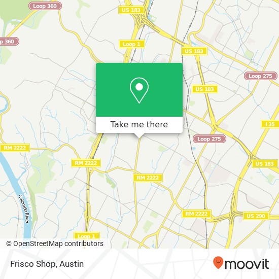 Frisco Shop map