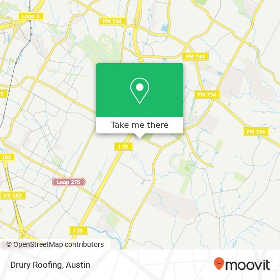 Mapa de Drury Roofing