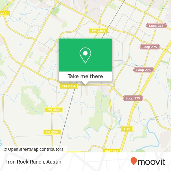 Iron Rock Ranch map