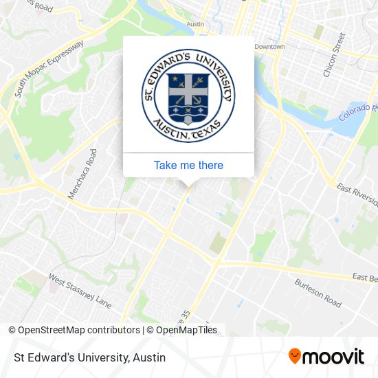 St Edward's University map