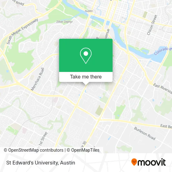 St Edward's University map