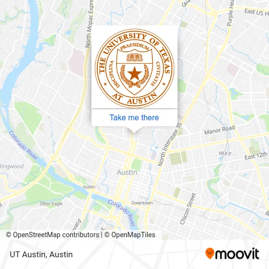 UT Austin map
