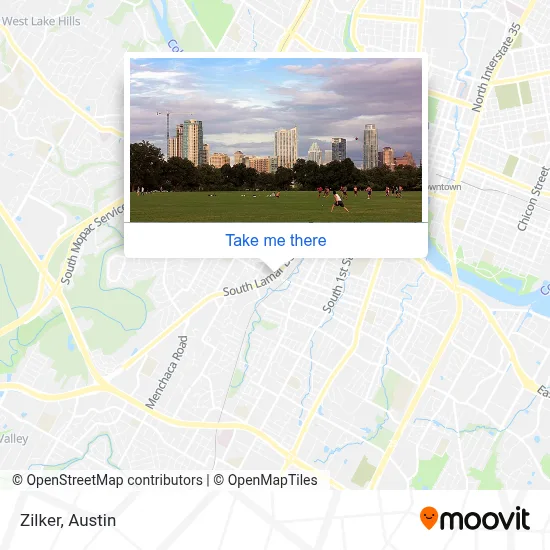 Zilker map