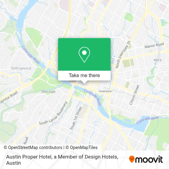 Austin Proper Hotel, a Member of Design Hotels map