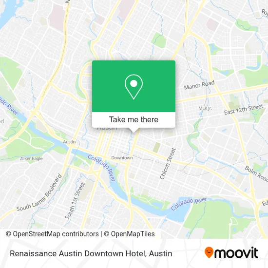 Renaissance Austin Downtown Hotel map