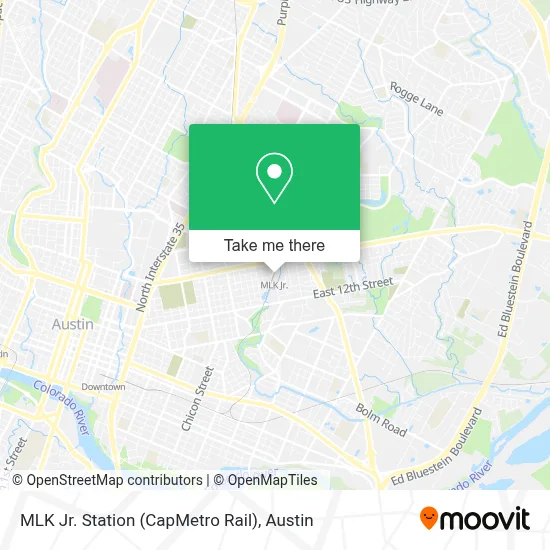 MLK Jr. Station (CapMetro Rail) map
