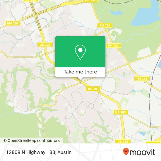 Mapa de 12809 N Highway 183