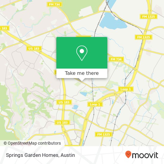 Springs Garden Homes map