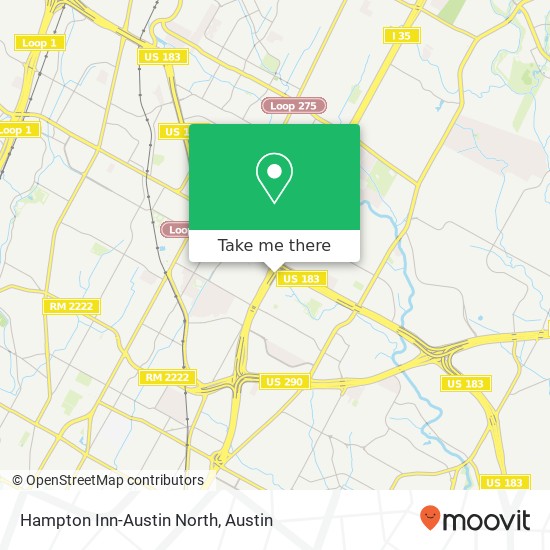 Mapa de Hampton Inn-Austin North