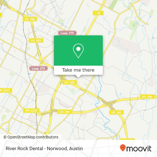 Mapa de River Rock Dental - Norwood