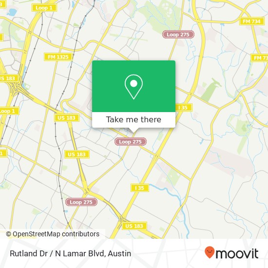 Rutland Dr / N Lamar Blvd map