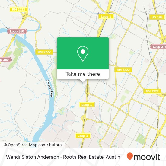 Mapa de Wendi Slaton Anderson - Roots Real Estate
