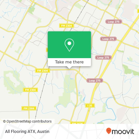 All Flooring ATX map