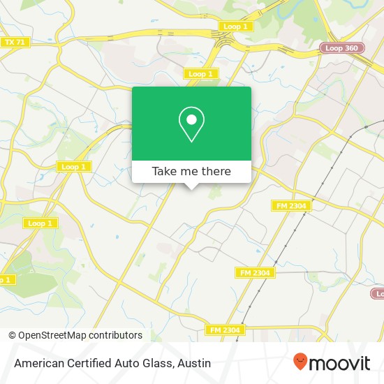 American Certified Auto Glass map